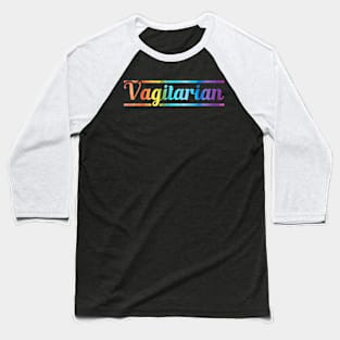 Vagitarian Lesbian Gay Couple Valentines Day Lgbt Baseball T-Shirt